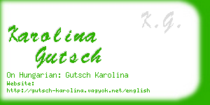 karolina gutsch business card